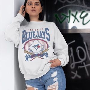 Toronto Blue Jays White Crewneck